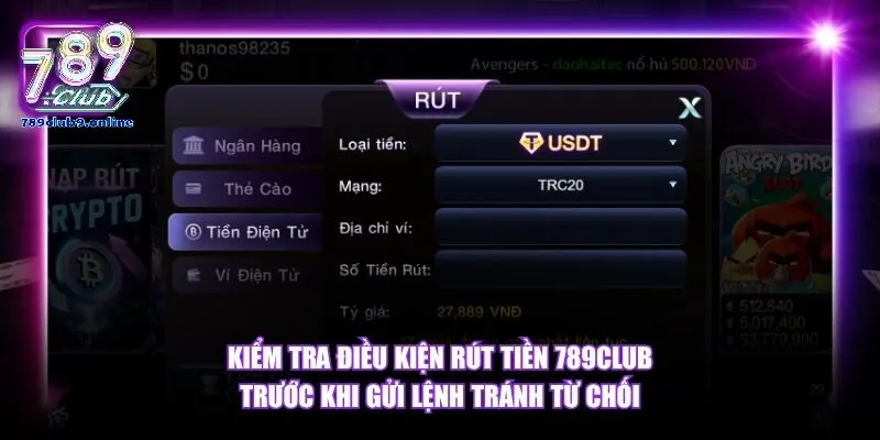 Các Phương Thức Rút Tiền Phổ Biến Tại 789Club